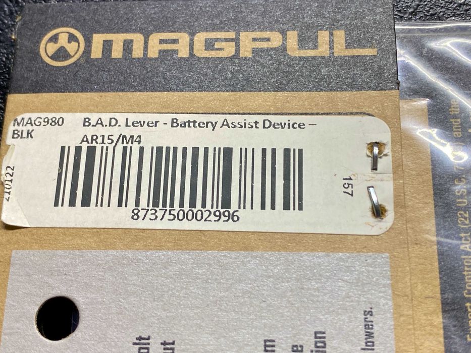 Важіль скиду затримки затвору Magpul BAD Lever для AR1-5/M4, Оригінал