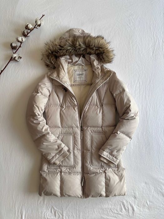 Kurtka Puchowa Esprit bezowy - 38/M