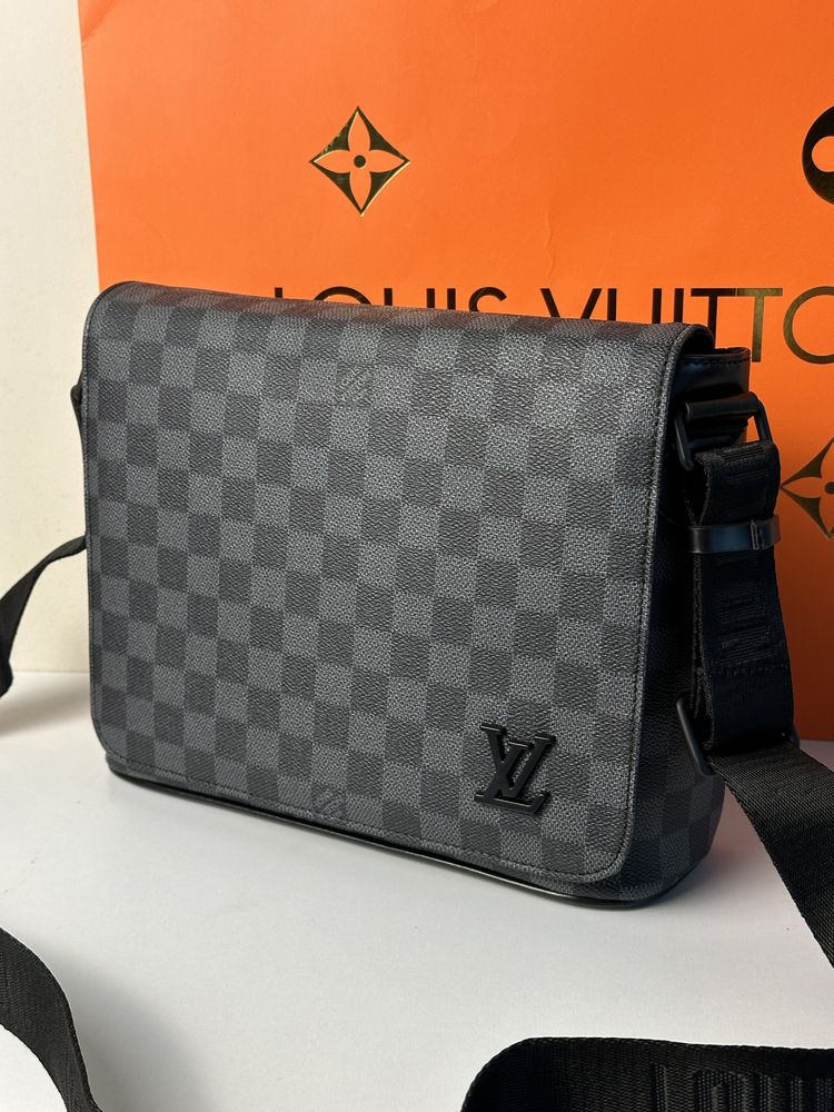 Torba listonoszka męska Louis Vuitton szachownica Damier Graphite LV