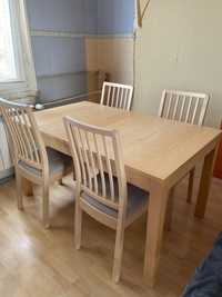 Stół z 4 krzesłami IKEA EKEDALEN