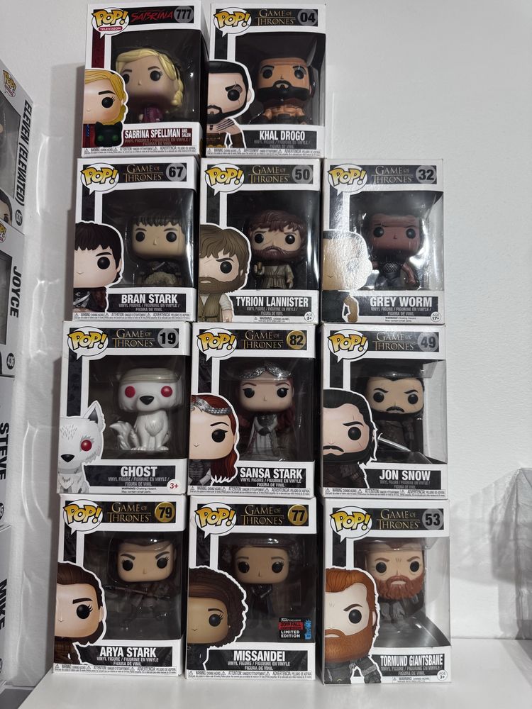 Pop funko - disney, game of thorns, stranger things, Dc entre outros