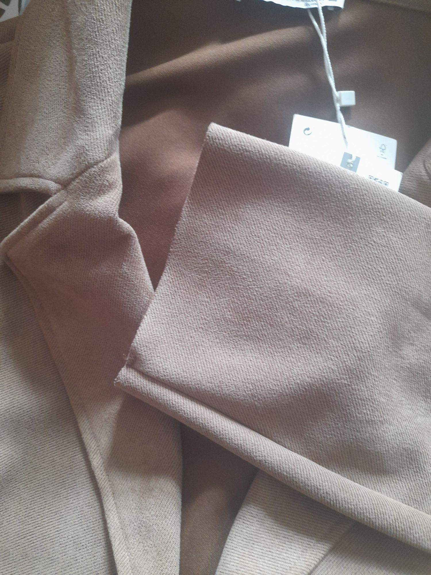 Nowy plaszcz zara XL ala zamsz camel