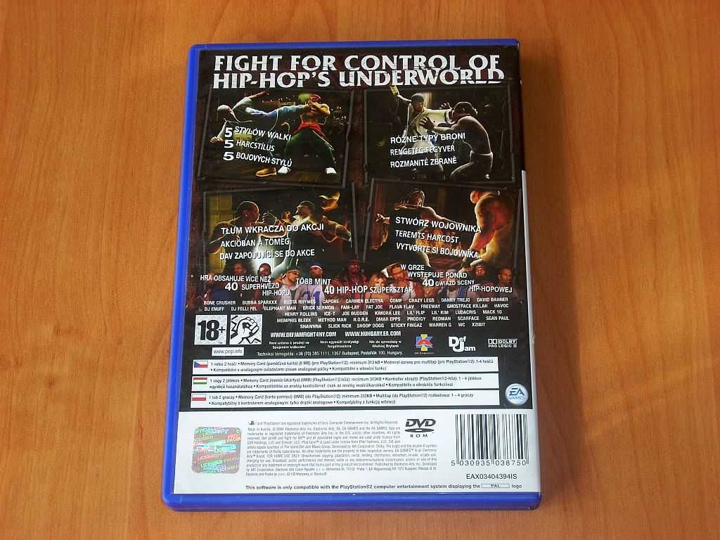 Gra oryginalna na konsole PS2 Def Jam: Fight for NY Polskie wydanie
