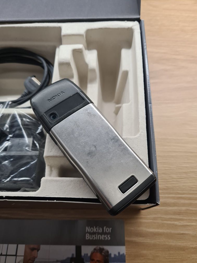 Nokia E50 Pełen Zestaw Pudełko kabel USB Ładowarka Zgodne Imei Okazja