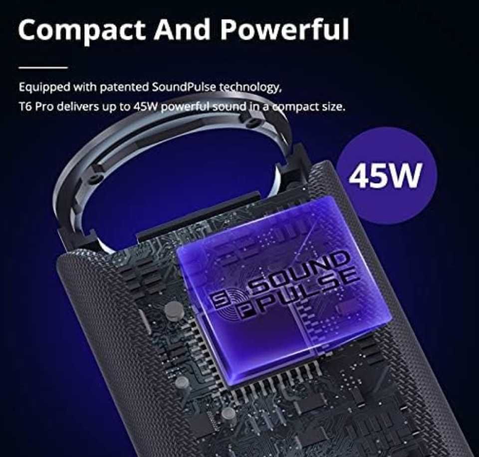 Głośnik BT TRONSMART T6 PRO 45W NOWY, oryginalny,  zapakowany.