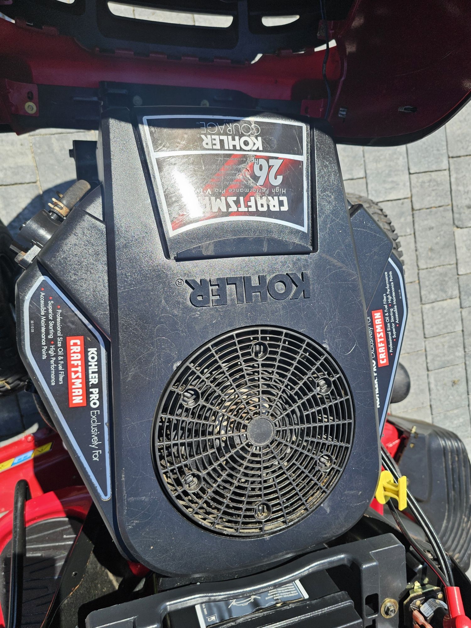 Traktorek kosiarka CRASTMAN 26KM V2 pompa,  profesjonalny