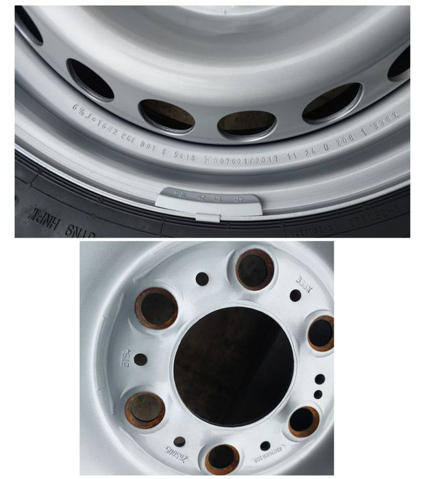 Диски +шини  Нові r16C  225-75  6.5J et54 Continental 2024рік  Усилені