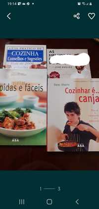 Livros culinária 0,50€