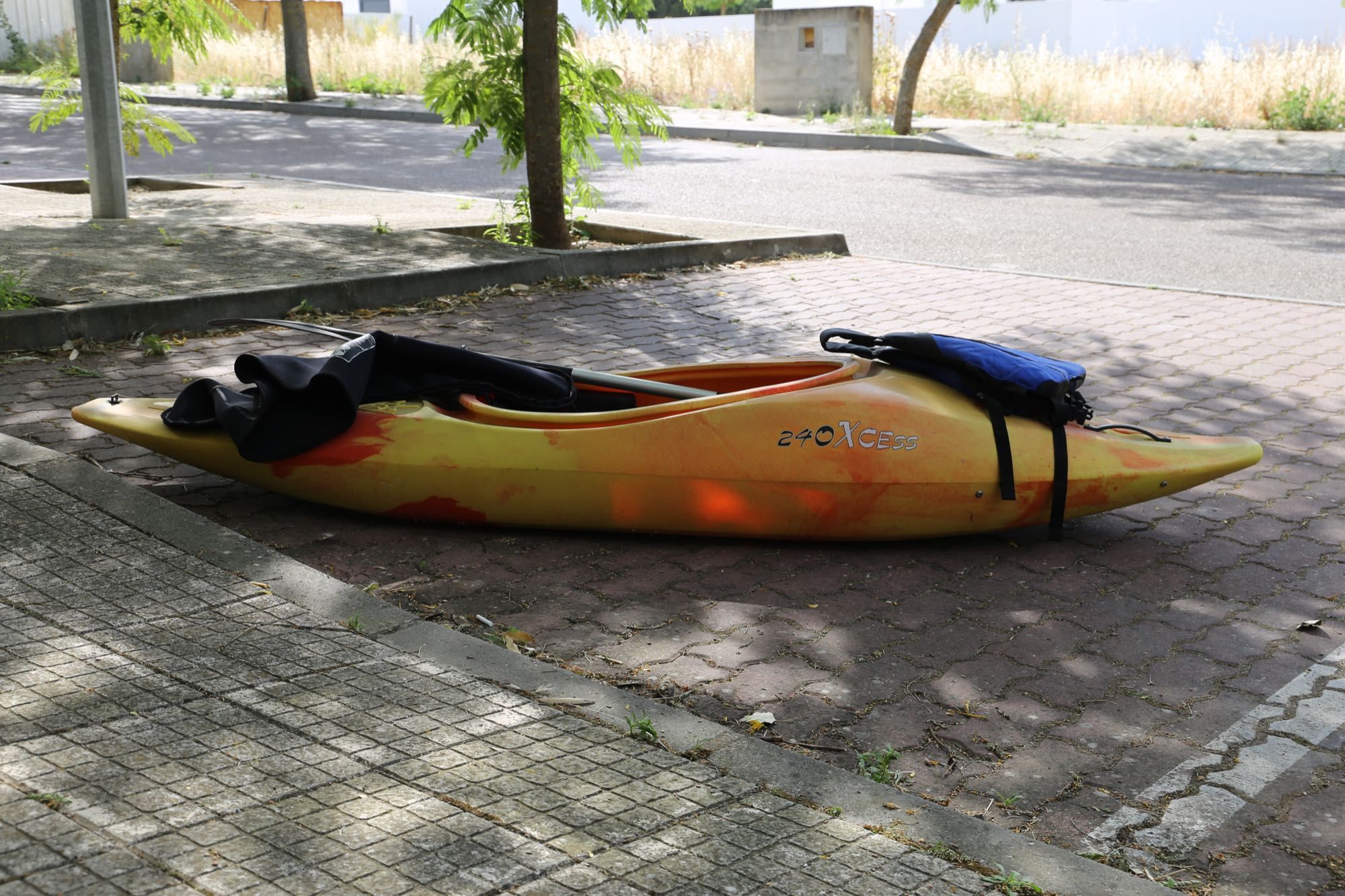 Kayak sit in TEK 240 Xcess + pagaia + saiote + colete SV