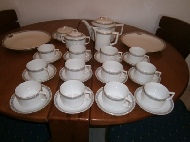 Serviço chá,anos 30/40, raro, 12pessoas, porcelana Bavaria