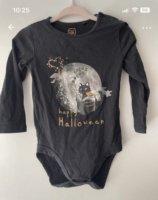 Komplet Halloween body + spódniczka 80/86