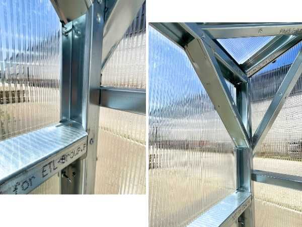 Szklarnia Domek Poliwęglan 6mm Proste Ściany 4x4 4x6 4x8 4x10mm EDEN-4