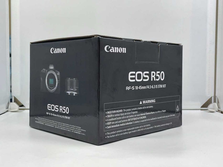 Canon EOS R50 kit RF-S 18-45mm IS STM Black ГАРАНТІЯ МАГАЗИН