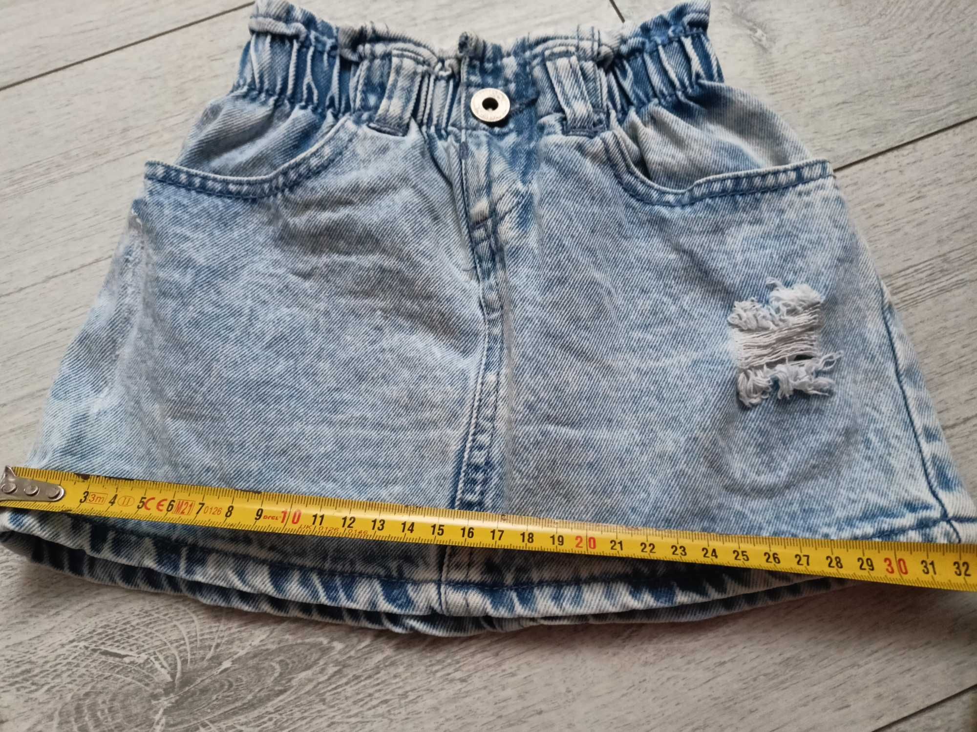Jeansowa spódniczka dla dziewczynki rozmiar z metki 104