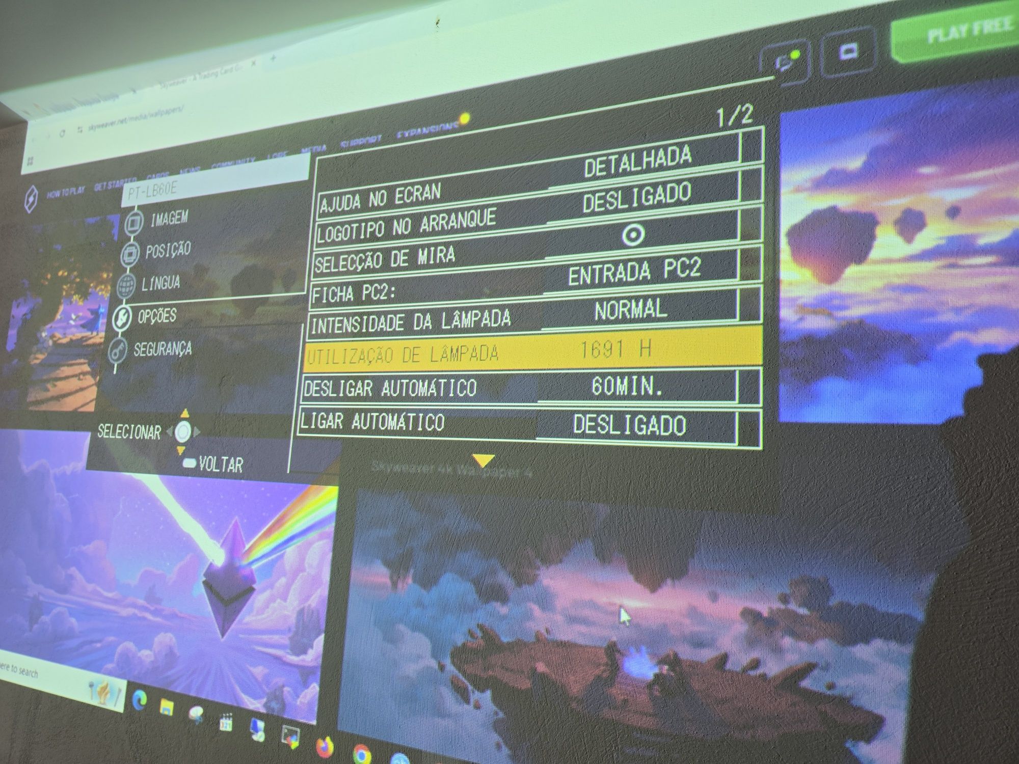 Datashow / projetor de vídeo