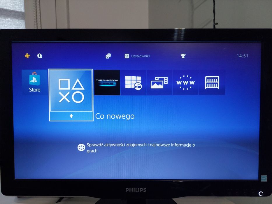 Konsola SONY PlayStation 4 Slim 1TB CUH-2216B + 2 pady (stan idealny)