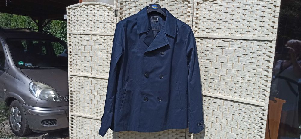 Granatowy płaszcz męski nowy 54