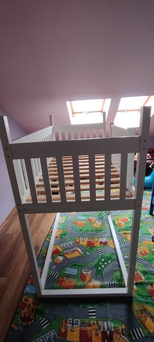 Łóżko piętrowe antresola z litego drewna