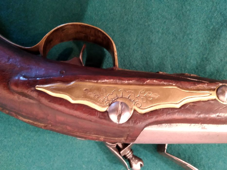 Pistola de pederneira  " de manteau" por volta de 1770