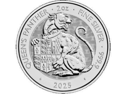 Срібна монета Звірі Тюдорів: Королівська пантера 2025