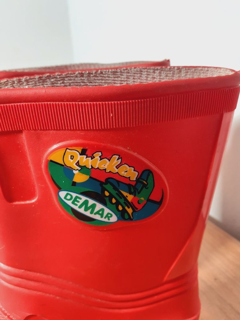 2 pary Kalosze dziecięce czerwone rozm 29/30 i niebieskie