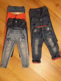 Spodnie jeansy paczka rozmiar 98
