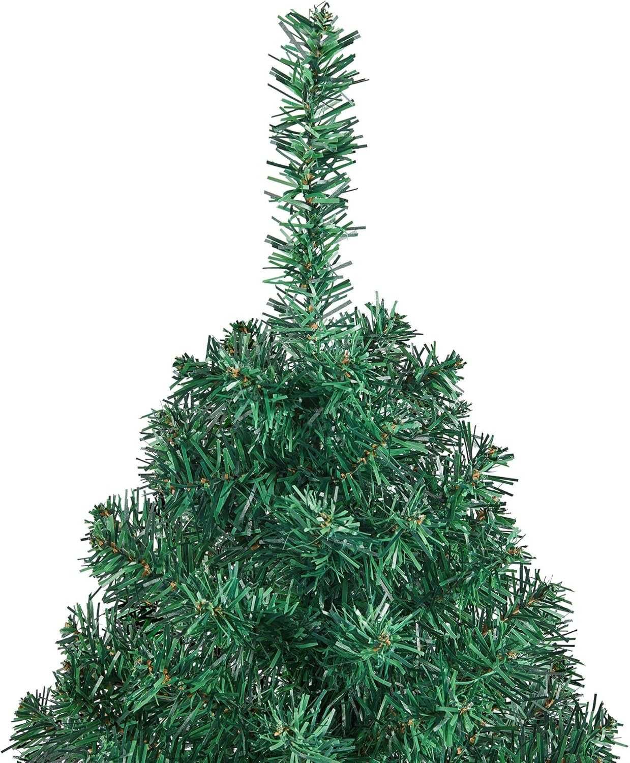 Sztuczna choinka świerk ze stojakiem 127,5 cm zielona