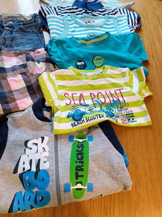 Zestaw r.98 bluza, spodenki, T-SHIRT, koszula 9 szt.