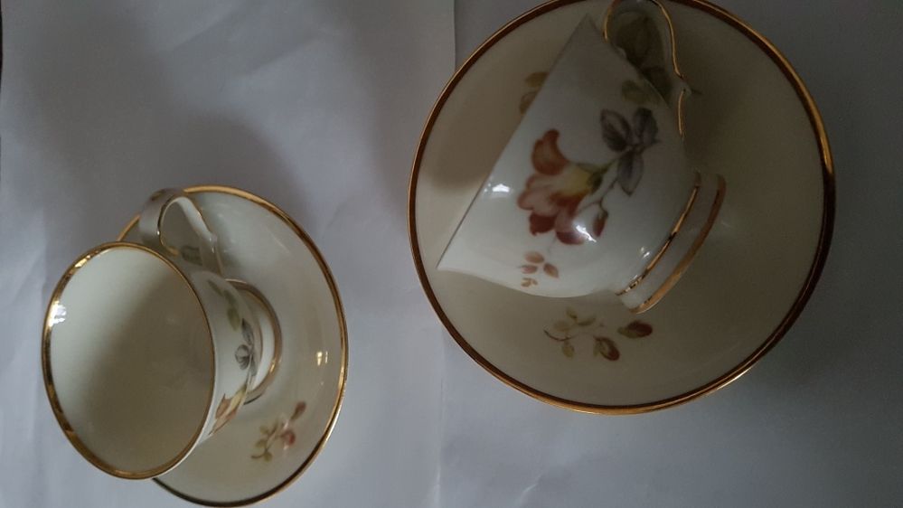 KOBENHAVN PORCELLAINS Maleri filiżanki duńska porcelana 2 szt.