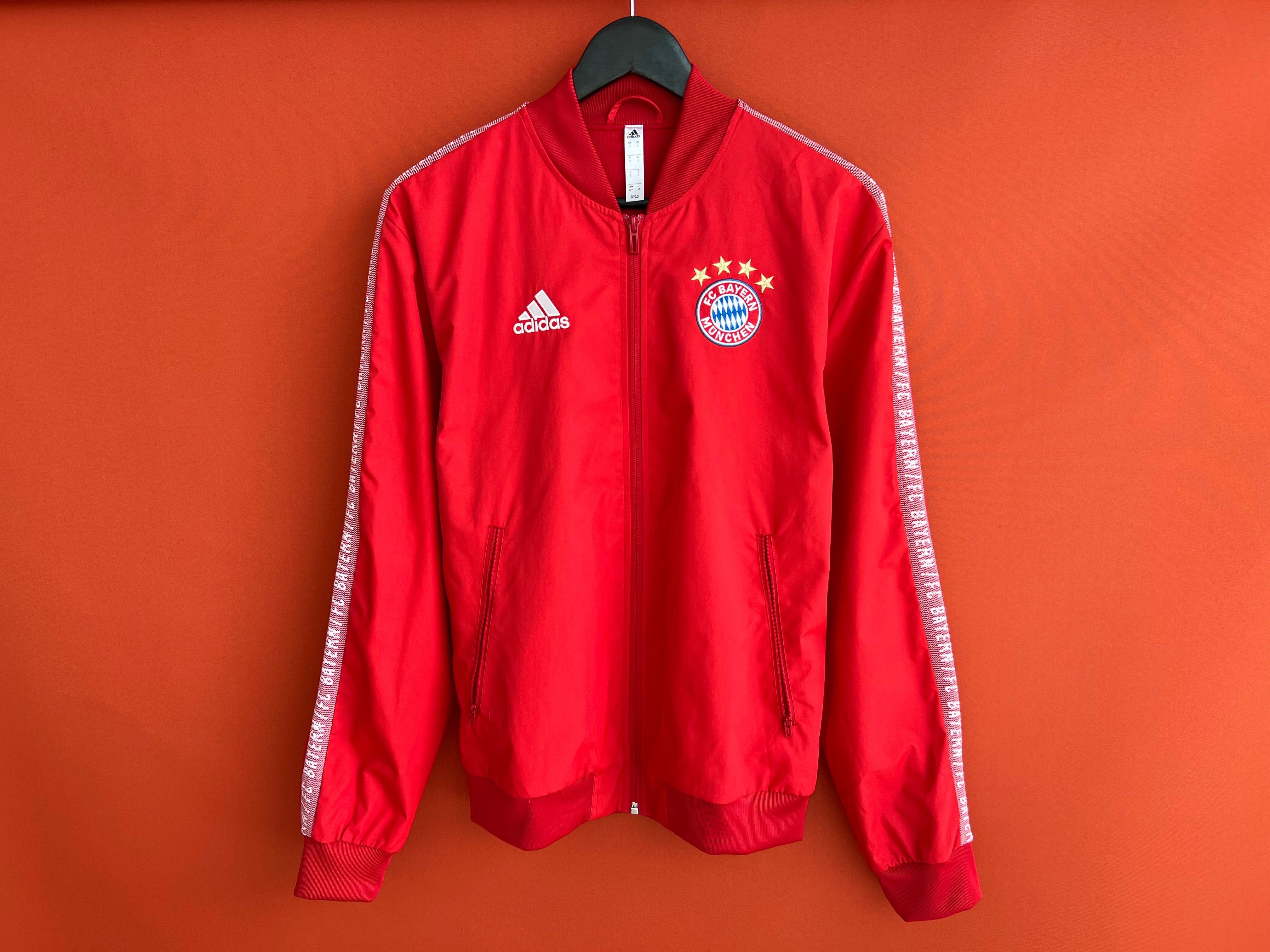 Adidas FC Baern Munchen мужская куртка ветровка бомбер реглан размер S