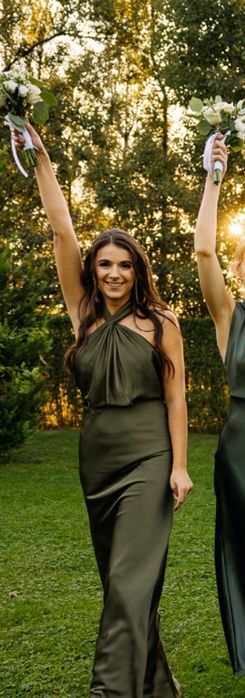 Sukienka na studniówkę maxi asos khaki