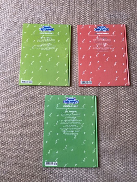 Vários livros da Rua Sésamo, de 1994