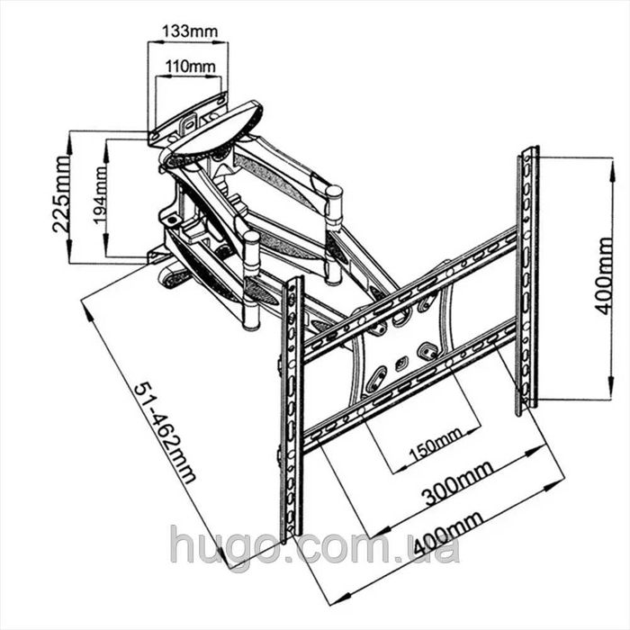Кронштейн для телевізора 32"-75" V-star P5 Кріплення для телевізора