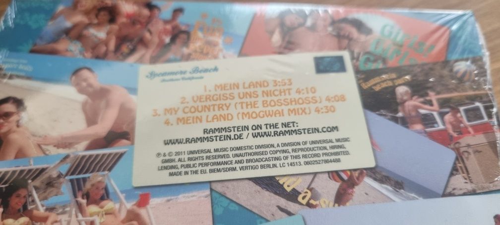 Rammstein Mein Land CD *NOWA* 2011 Cardboard Sleeve with Pop-Up Folia