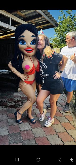 Надувной костюм  белого  медведя костюм стрептизерши  стрептизера