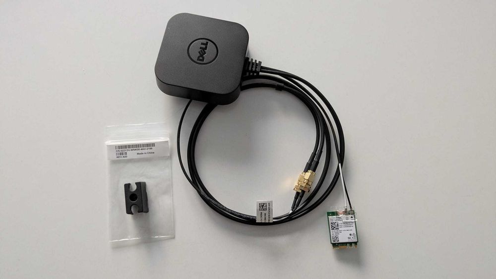 Karta WiFi Intel AX210NGW + kabel + antena DELL zestaw