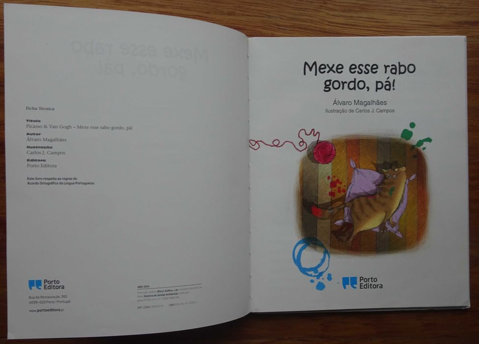 Mexe Esse Rabo Gordo Pá (Picasso e Van Gogh) de Álvaro Magalhães