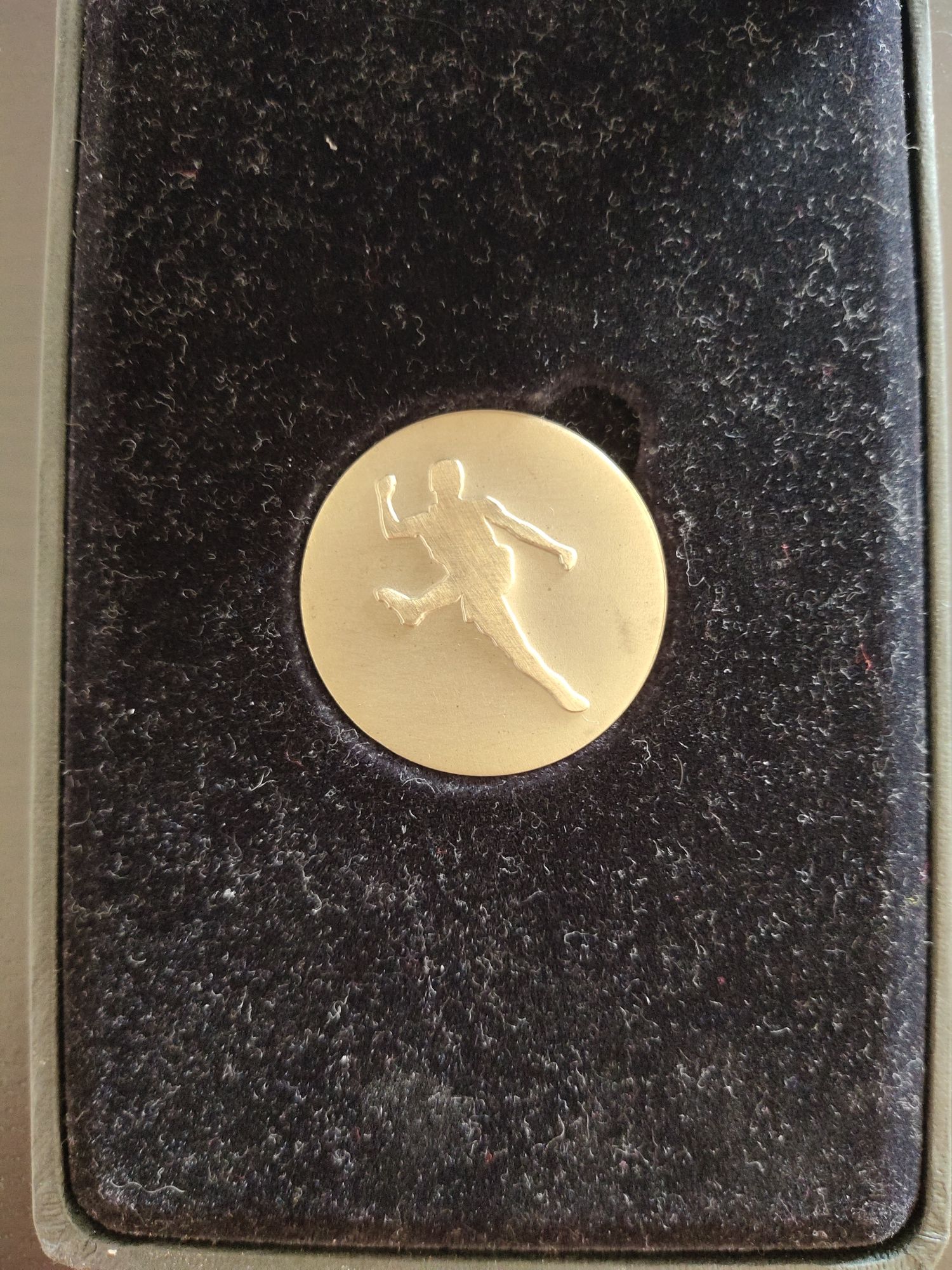 Medalha Eusébio c/ Banho de Ouro