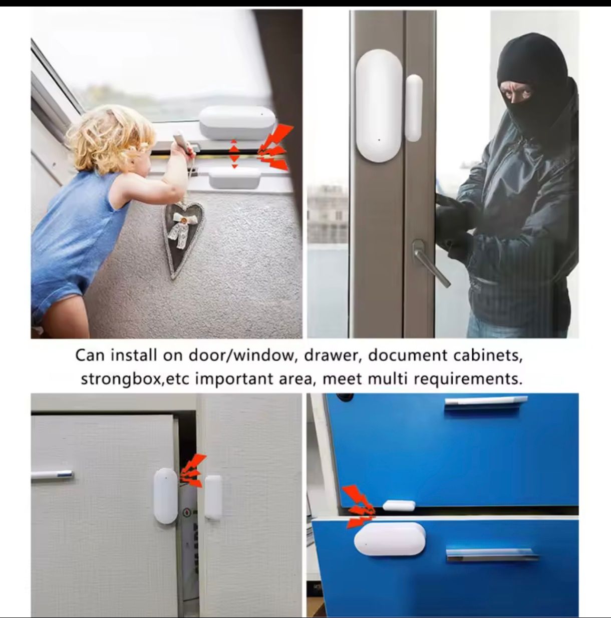 Sensor detetor de janela ou porta Zigbee