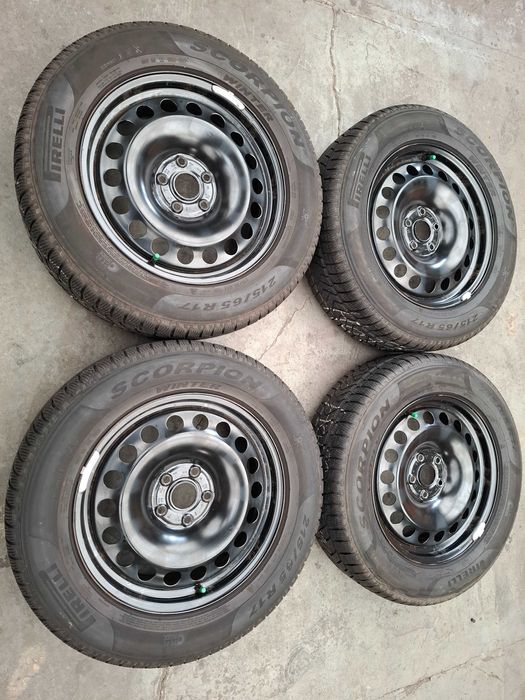 koła-felgi stalowe + opony VW Audi Skoda 6,5x17 et38 5x112