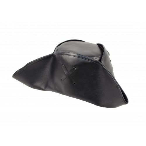 Треуголка кож.зам піратська шляпа чорна 54р капелюх