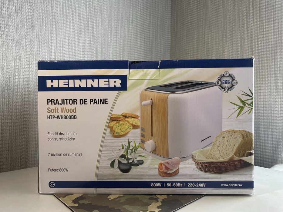 Тостер Heinner HTP-WH800BB. Абсолютно новий