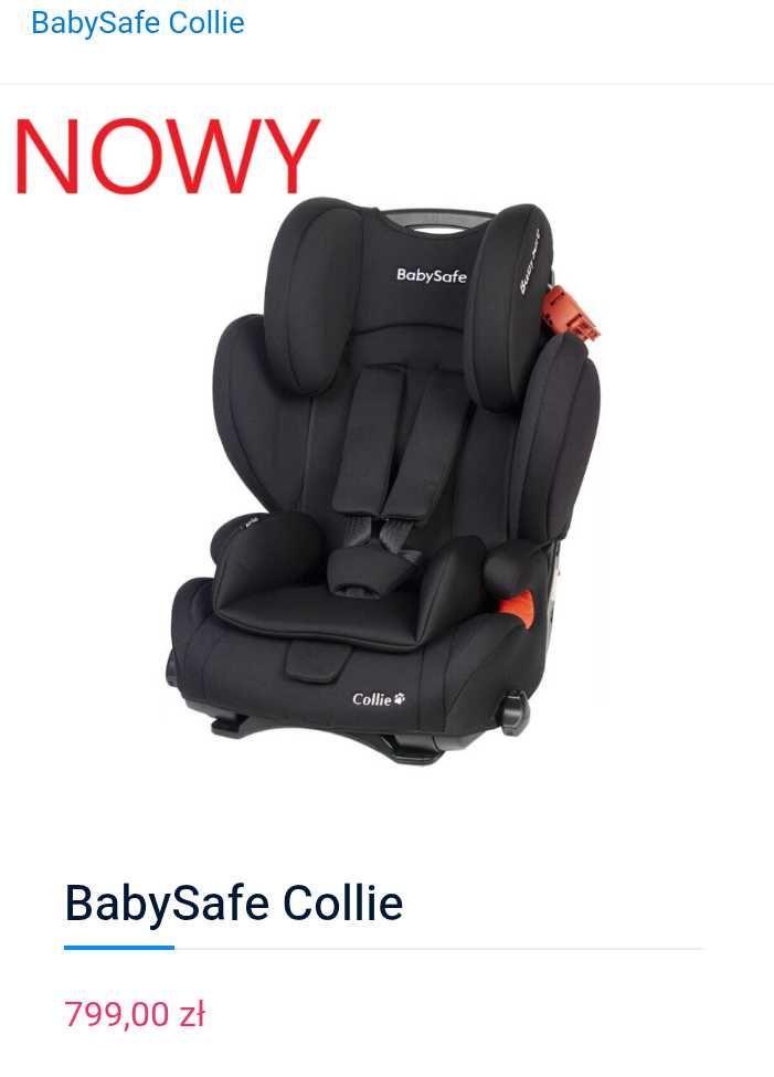 Fotelik samochodowy marki BabySafe Collie bardzo dobry stan