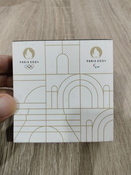 Moeda Comemorativa Colorida Proof 2€ Torre Eiffel Jogos Olímpicos Pari