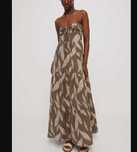 letnia sukienka boho Jungle maxi 36 S