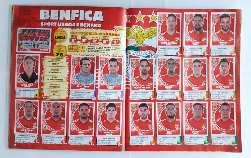 Caderneta Completa Panini Superliga 2014-15 Com Capa  Protetora