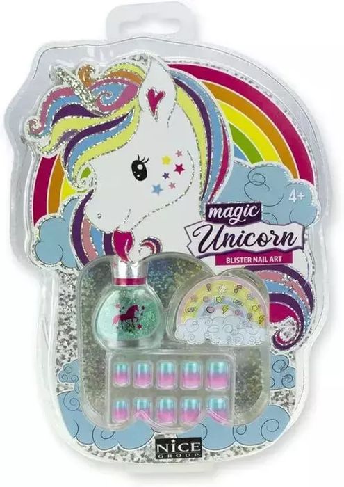 Magiczny Jednorożec Zestaw do zdobienia paznokci. Nice Group