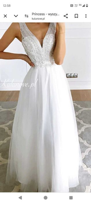 Sukienka slubna sprzedam założona raz stan b.dobry