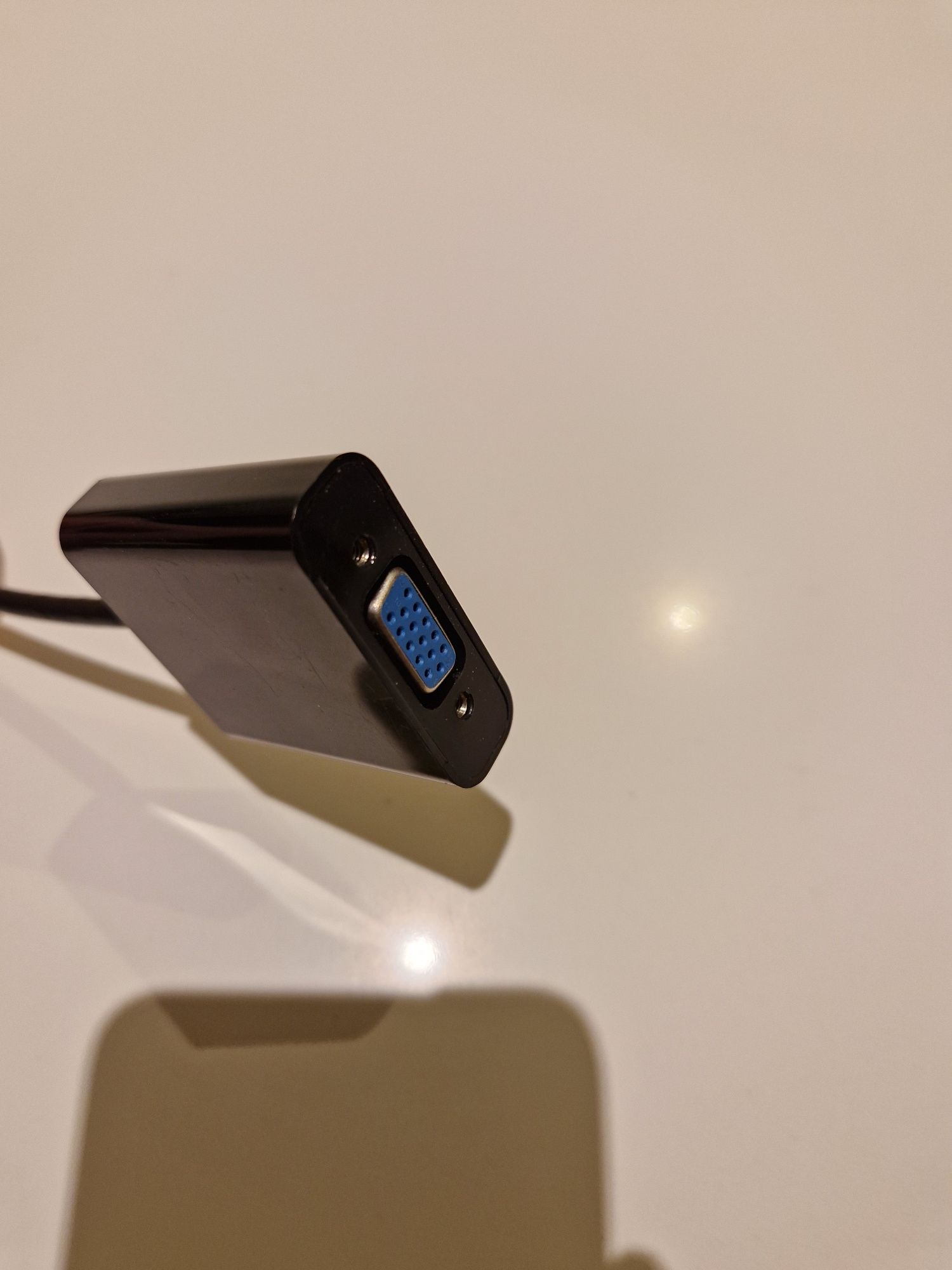 ADAPTER micro HDMI do VGA konwerter DSUB + DŹWIĘK