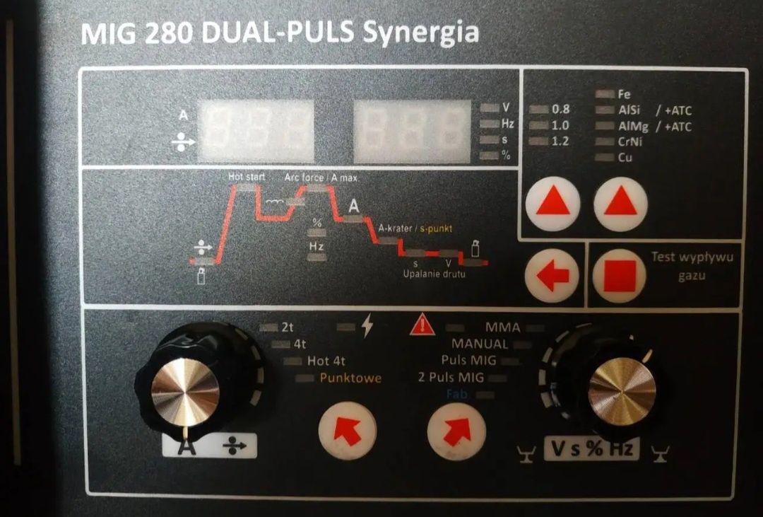 Полуавтомат сварочный ALUMIG 280 DABL Puls Sinergetic 380В под15кг